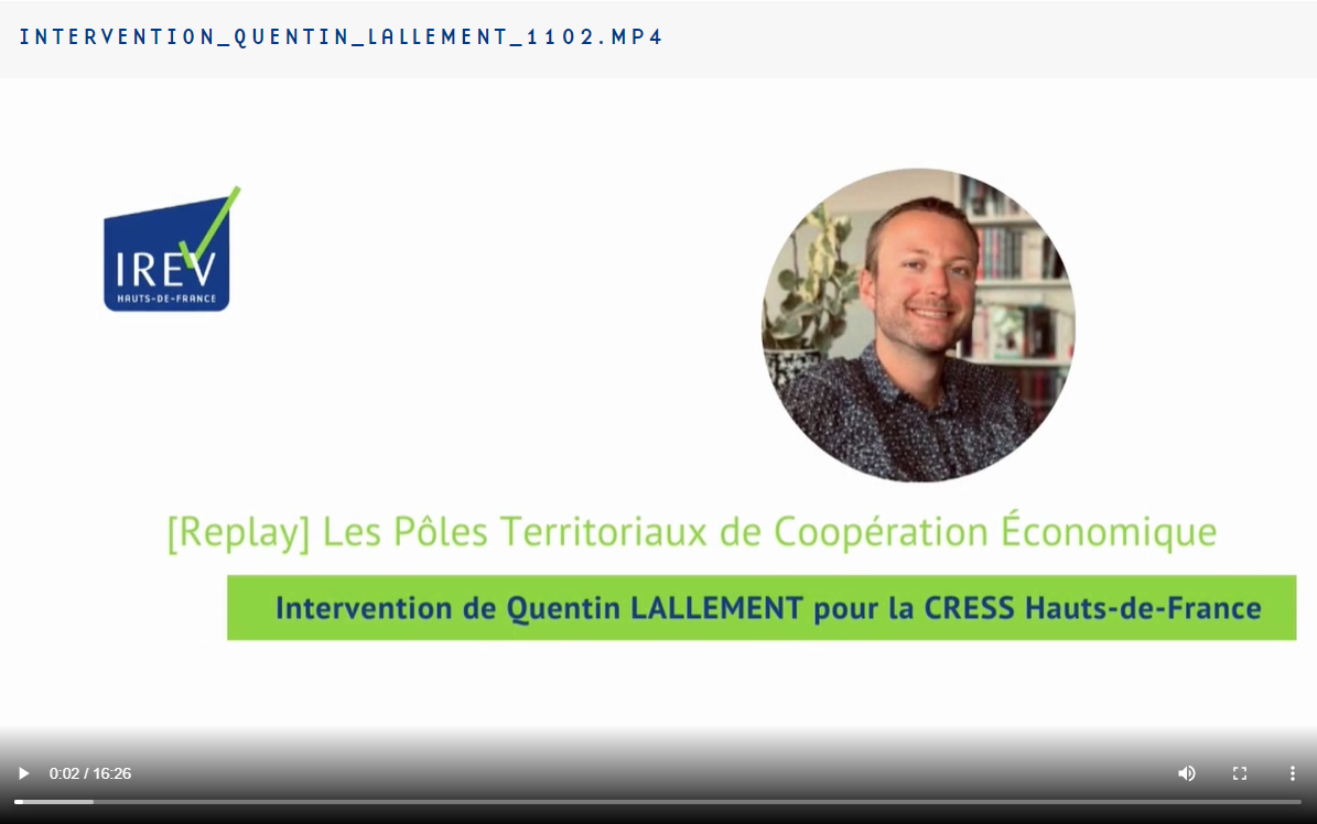 Replay conf IREV sur les PTCE