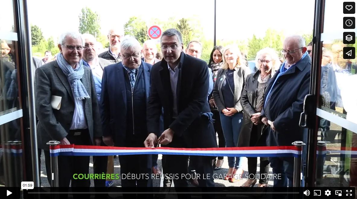 Inauguration du garage solidaire